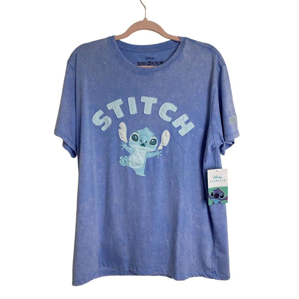 Disney Classics  Lilo & Stich Short Sleeve T Shirt Size Large Color Blue